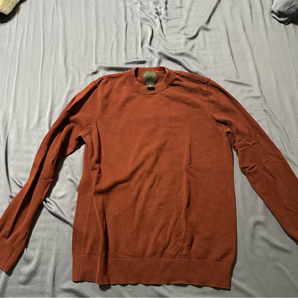 Orange H&M sweater. Medium